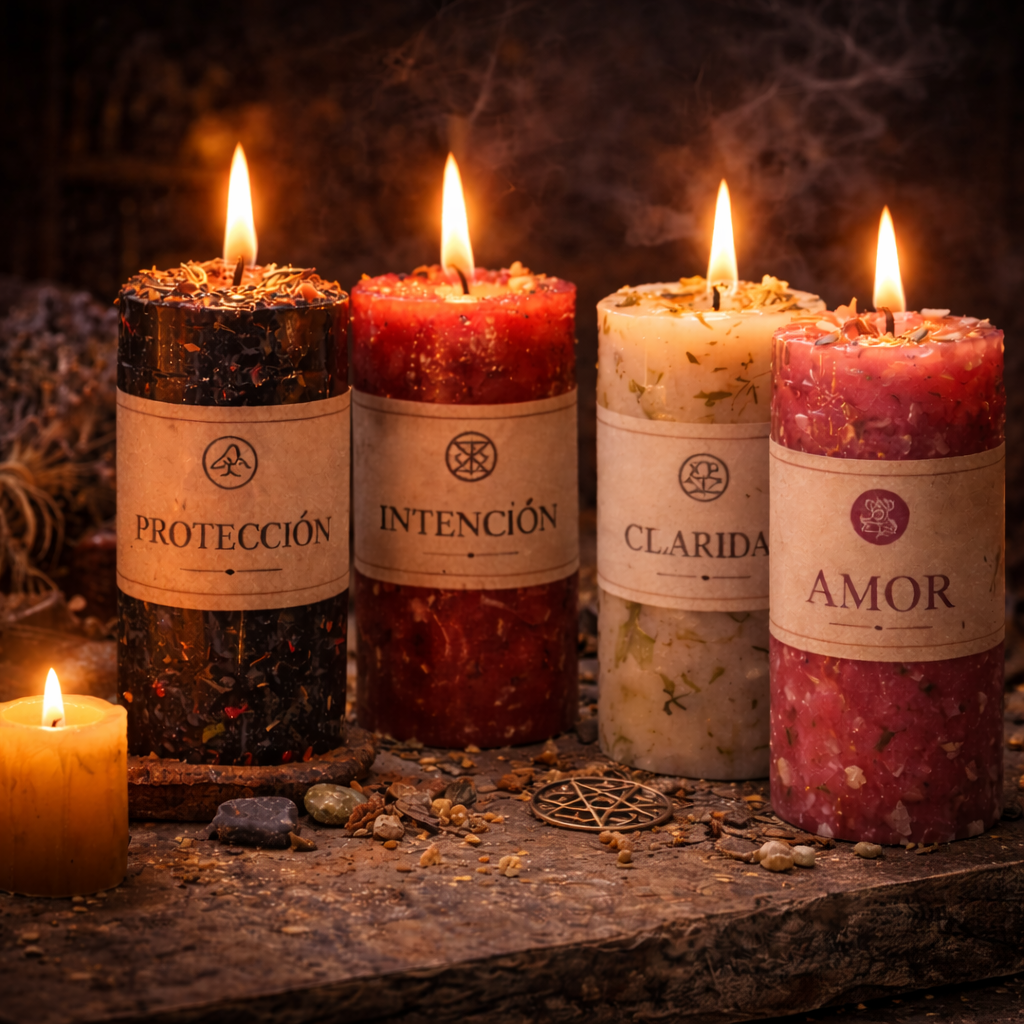 Velas Rituales para Intención, Meditación y Ceremonias
