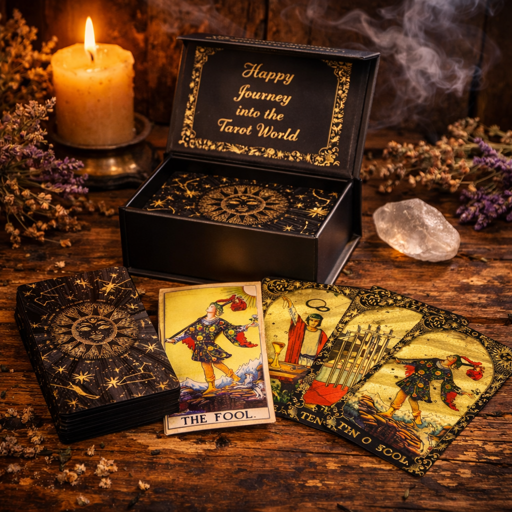 Tarot Hoja Dorada - Que comience la magia - Caja de regalo
