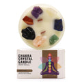 Vela de Chakra con Cristales Naturales ( 8 modelos )