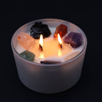 Vela de Chakra con Cristales Naturales ( 8 modelos )