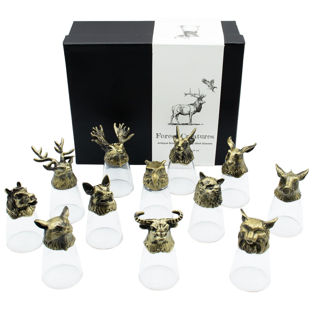 Set de Regalo Vasos de Chupito y Whisky · Criaturas Místicas ( 6 modelos )