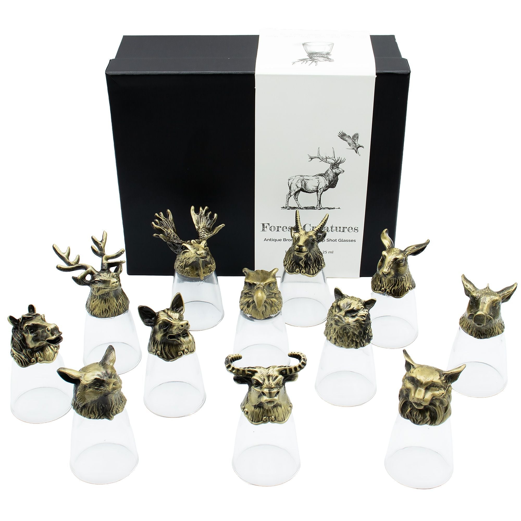 Set de Regalo Vasos de Chupito y Whisky · Criaturas Místicas ( 6 modelos )