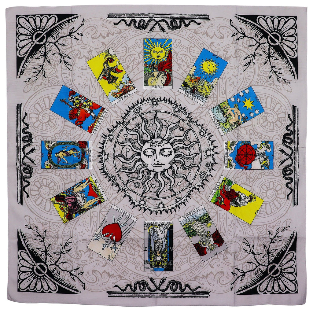 Paño para lectura del Tarot - Árbol de la Vida ( 75x75 cm )