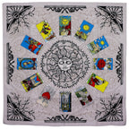 Paño para lectura del Tarot - Árbol de la Vida ( 75x75 cm )