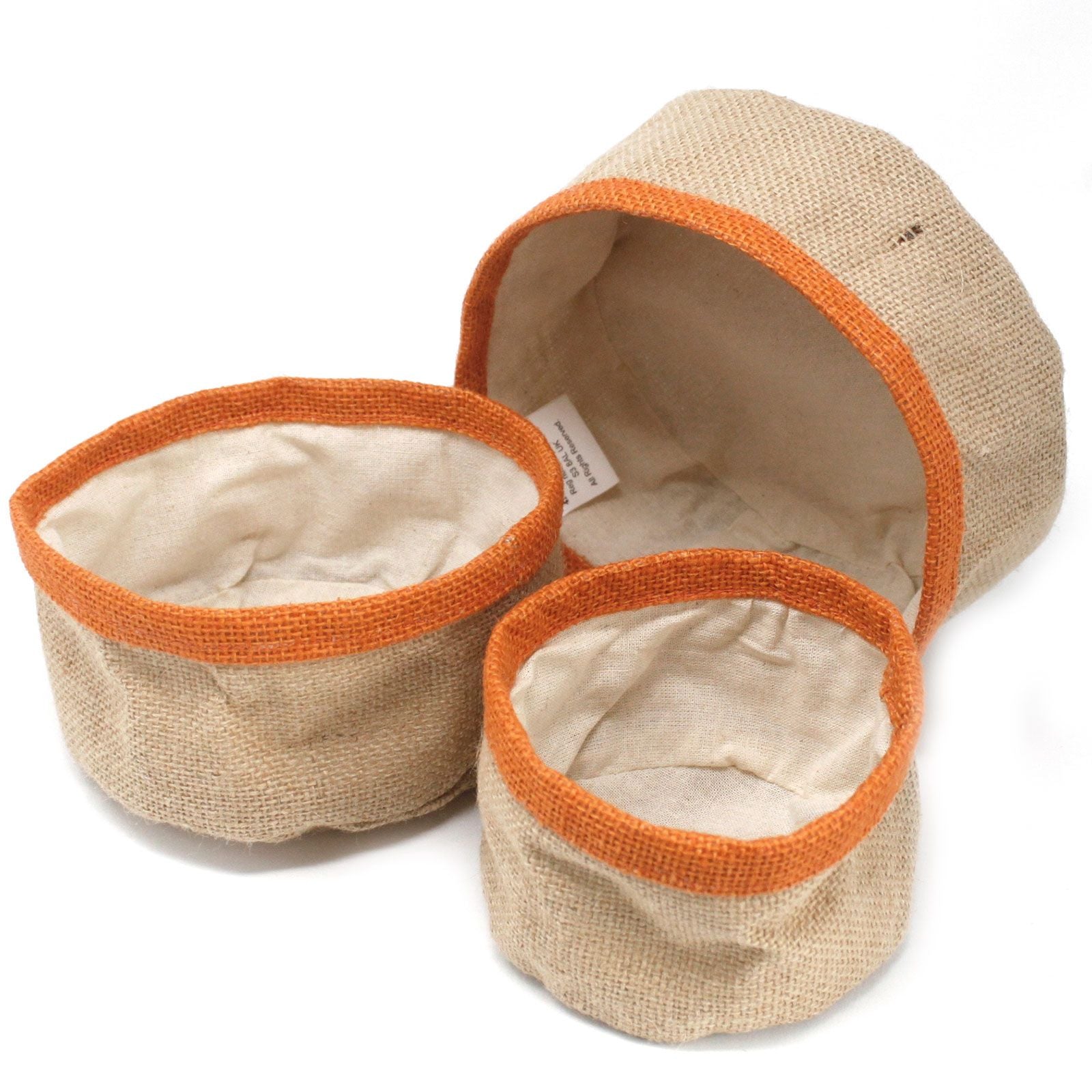 Cestas Naturales de Yute y Algodón ( 10 variantes )