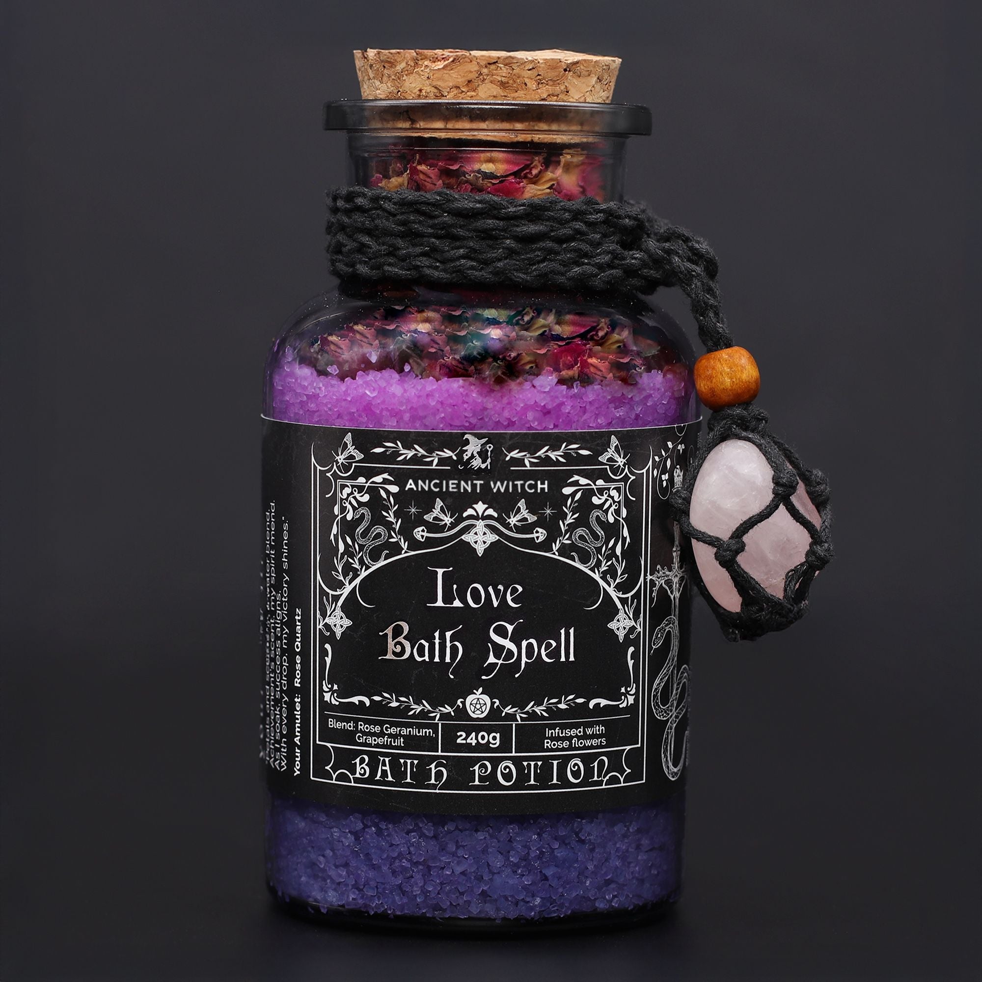 Poción Antiguo Hechizo de Baño de Bruja y Amuleto de Cristal ( 5 variantes )