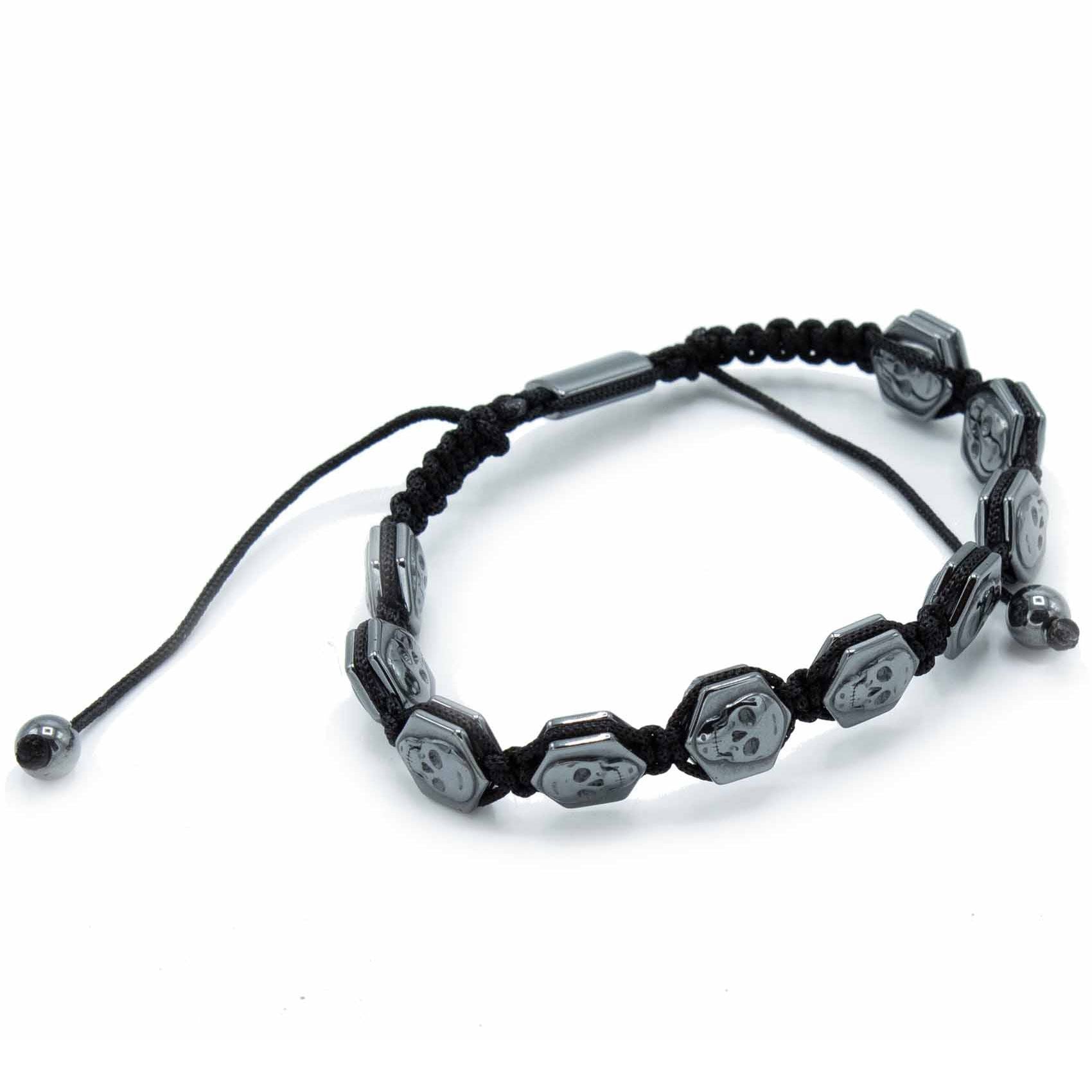 Pulsera Magnética de Hematita Estilo Shamballa – Ajustable ( 12 modelos )