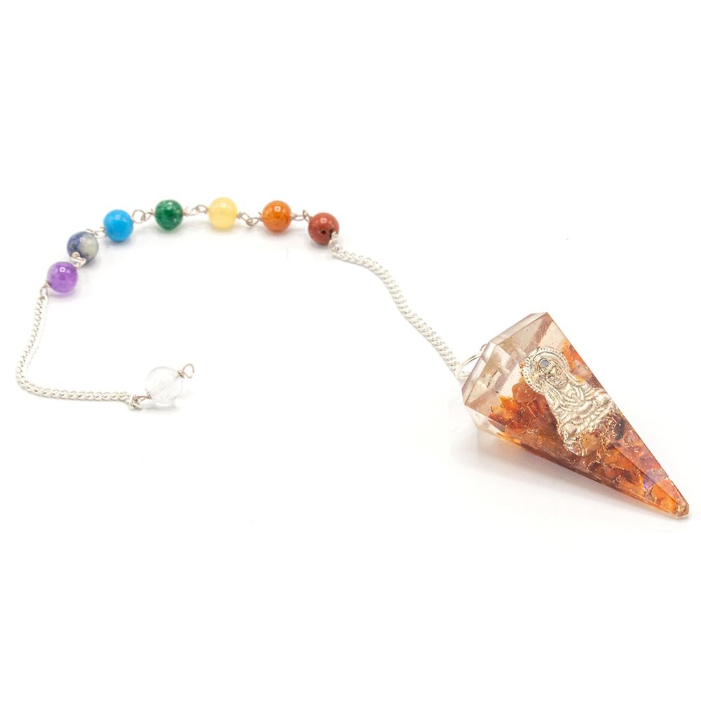 Péndulo de Orgonita 7 Chakras (Hecho a Mano) ( 12 modelos )