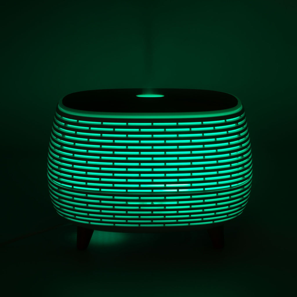 Aromaterapia Futurista con estrías - USB - Cambio de color - Control remoto
