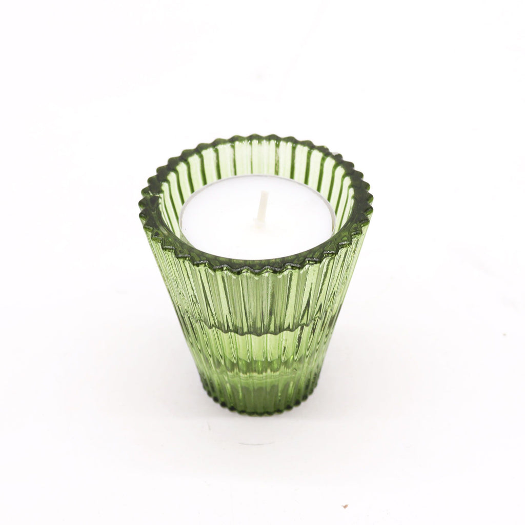 Portavelas reversible para cena / vela de té - Jardín de Jade