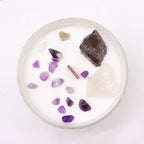 Vela de Chakra con Cristales Naturales ( 8 modelos )