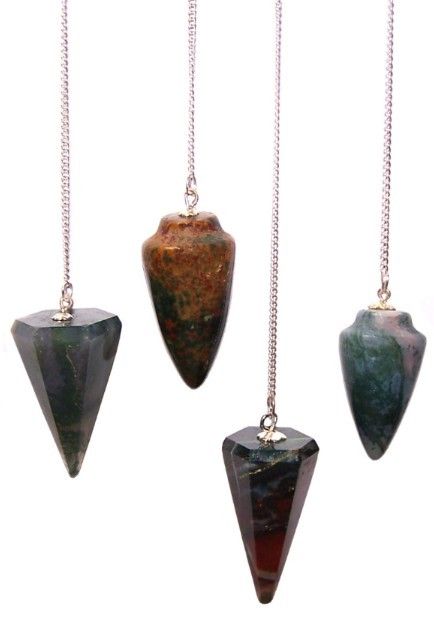 Péndulo de Piedras Preciosas con Cadena ( 16 modelos )