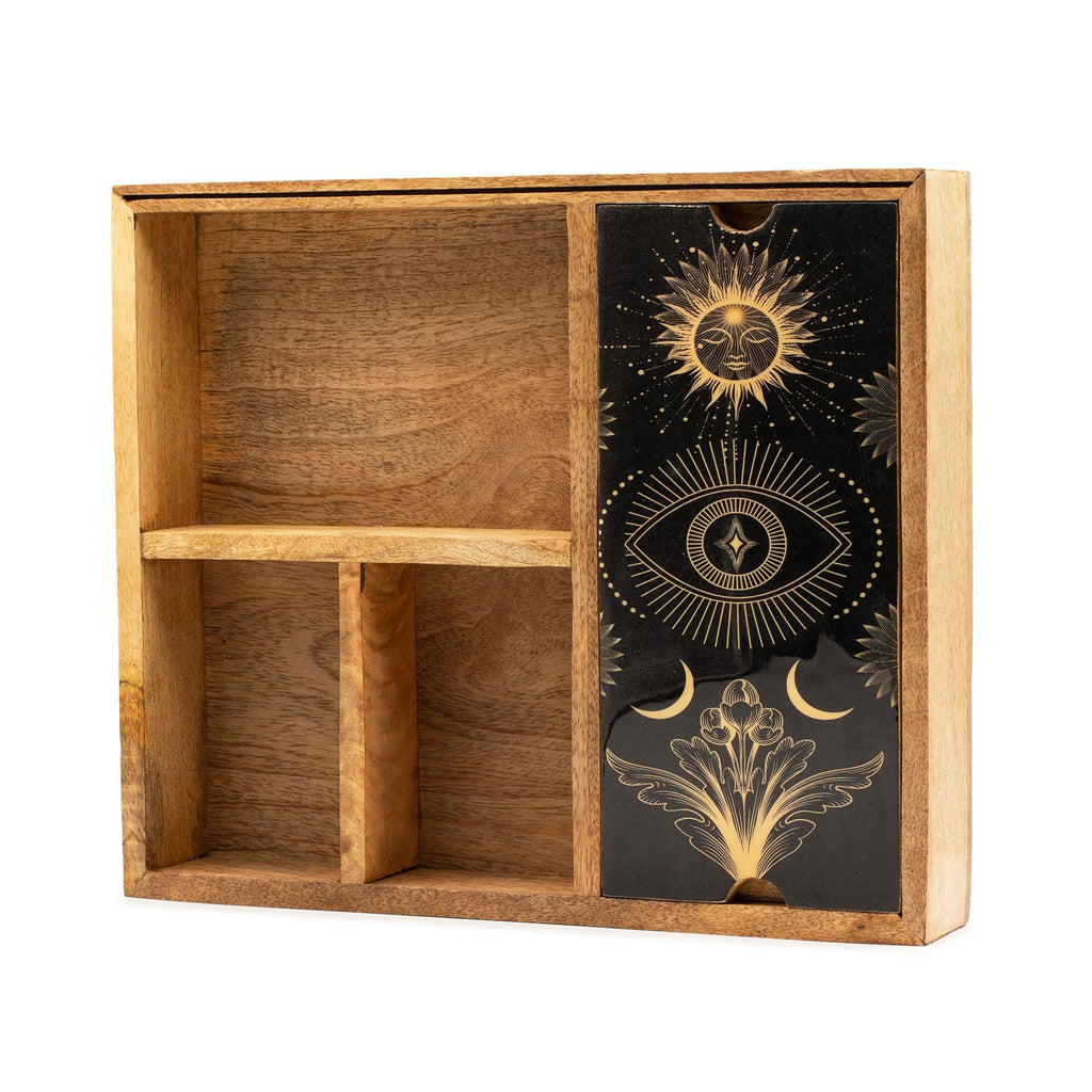 Caja de Tarot de Madera con Compartimentos ( 12 fabulosos modelos diferentes )