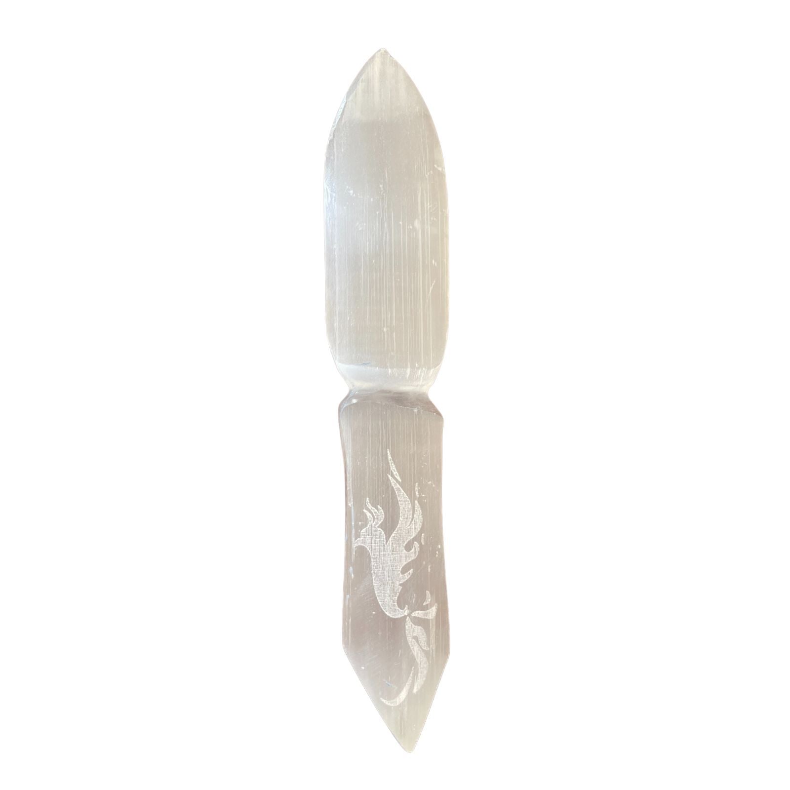 Cuchillo Ritual de Selenita Natural ( 4 modelos diferentes )