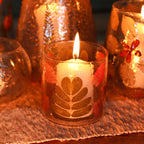 Portavelas de Cristal con Flores Prensadas – Decoración Natural ( 12 modelos diferentes )