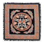 Mantel de altar esotérico con flecos - Madre Tierra