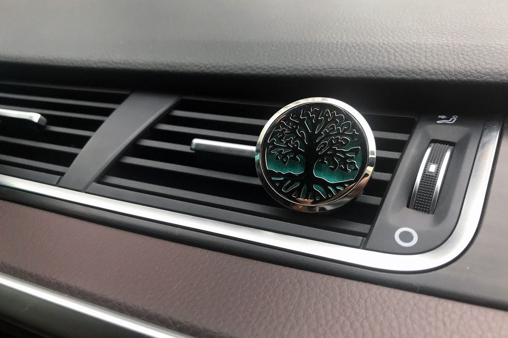 Kit difusor para coche - Estaño yoga chakra - 30mm