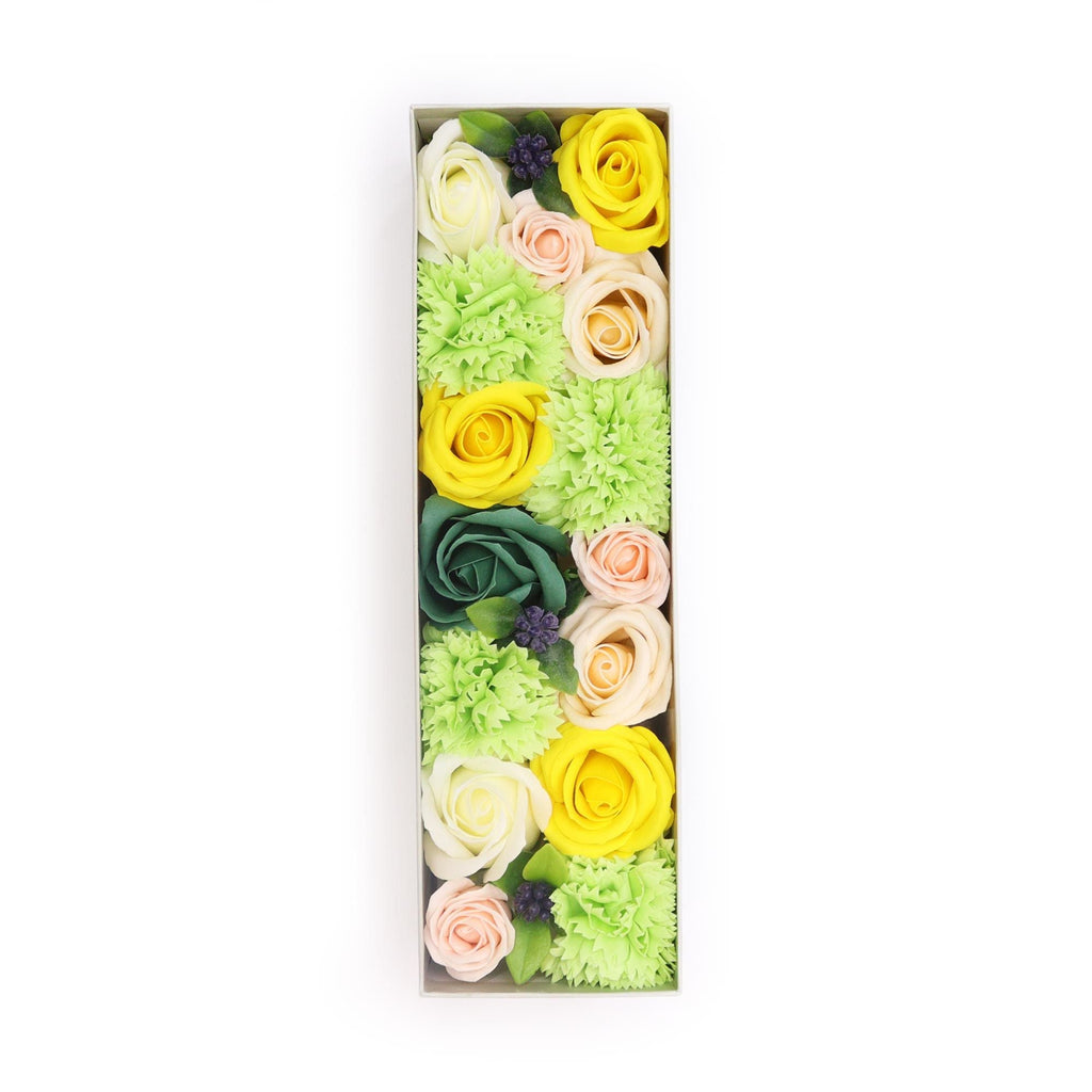 Flores de Jabón Celebraciones y Festejos -  Caja Larga ( 6 modelos diferentes )