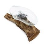 Vidrio Fundido Sobre Madera
