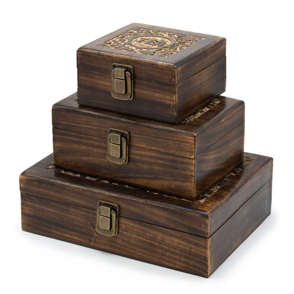 Caja de Té Tallada (9 compartimentos)