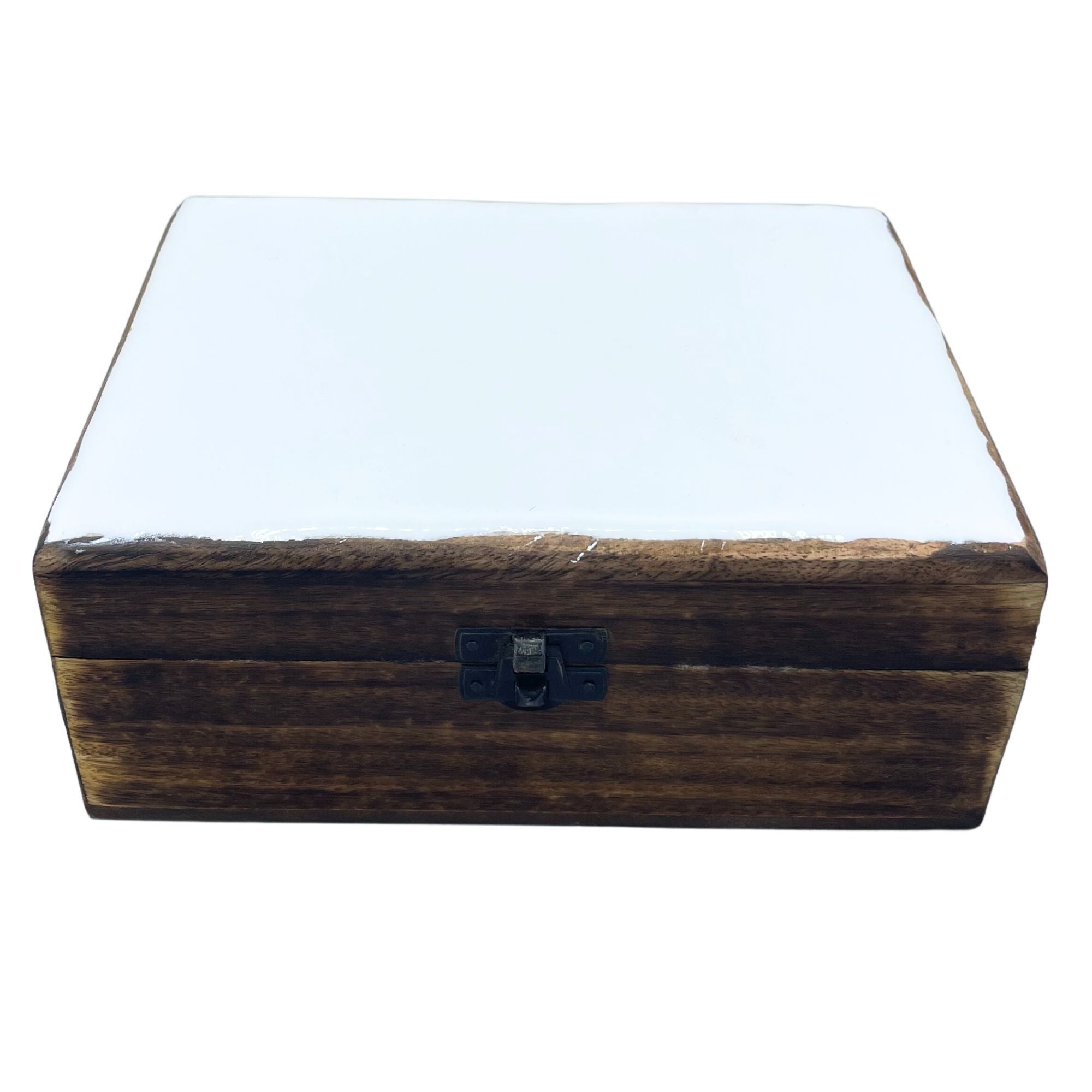 Caja de Madera con Acabado Cerámico (Artesanal) ( 22 modelos diferentes )