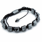 Pulsera Magnética de Hematita Estilo Shamballa – Ajustable ( 12 modelos )