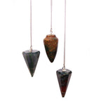 Péndulo de Piedras Preciosas con Cadena ( 16 modelos )
