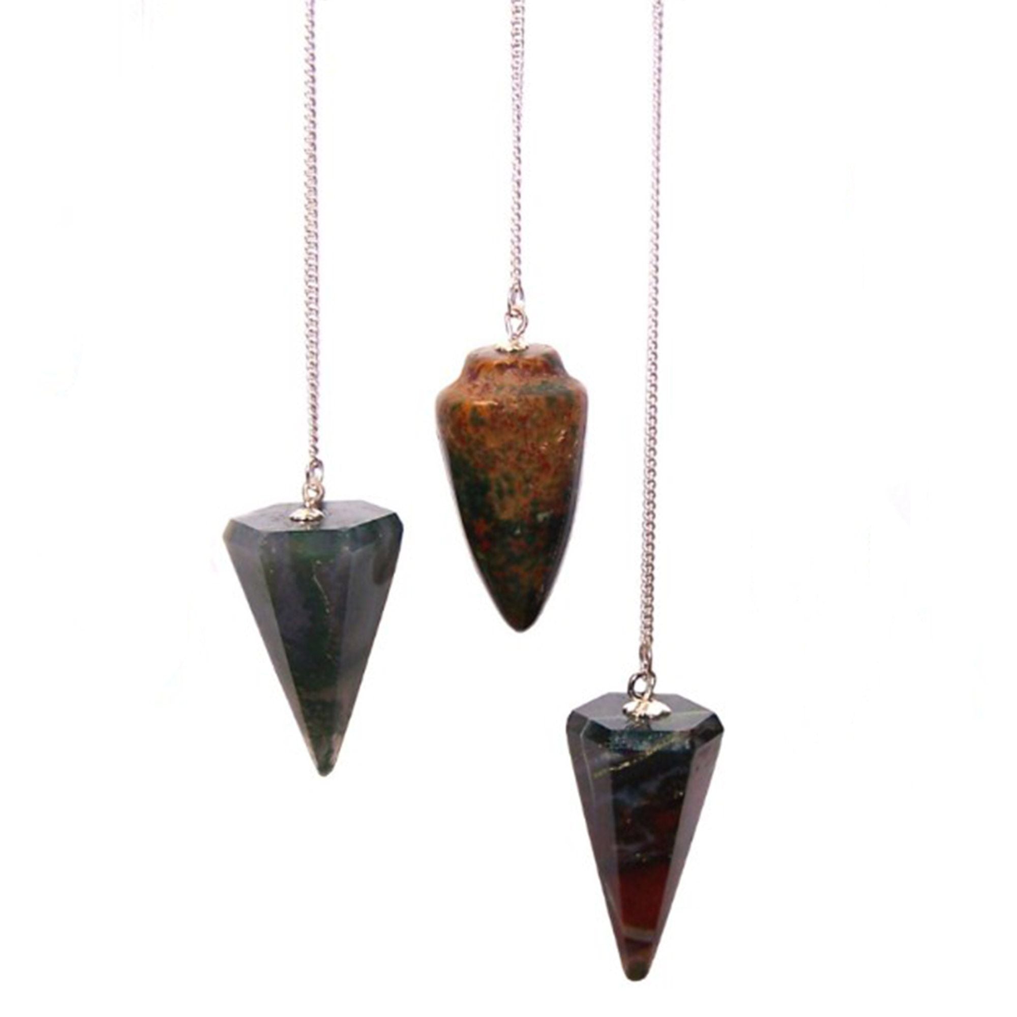 Péndulo de Piedras Preciosas con Cadena ( 16 modelos )