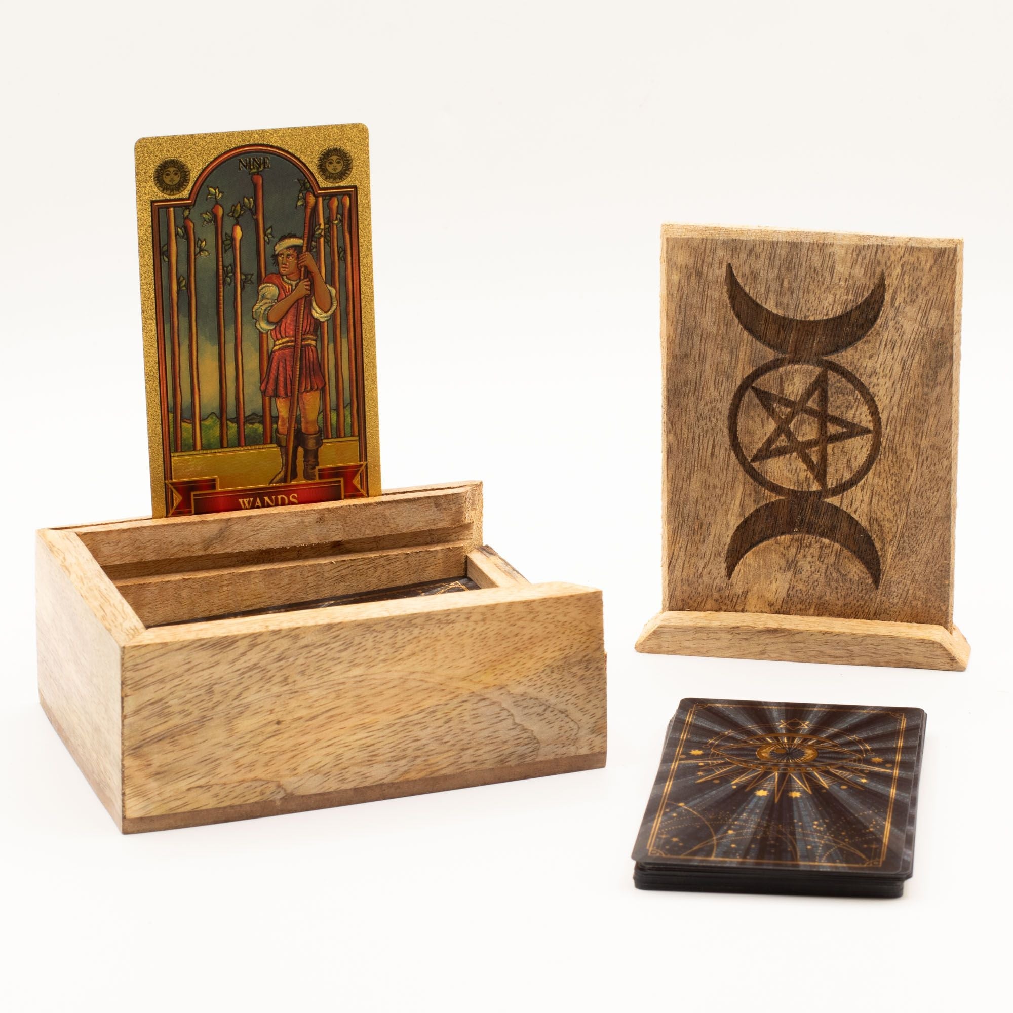 Caja de Tarot de Madera con Compartimentos ( 12 fabulosos modelos diferentes )
