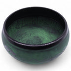 Cuenco tibetano de canto con forma de hongo - Verde musgo (23x10,5 cm, 1,3 kg)