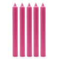 Velas a Granel de Color Sólido - Rosa Profundo Rústico - Paquete de 10