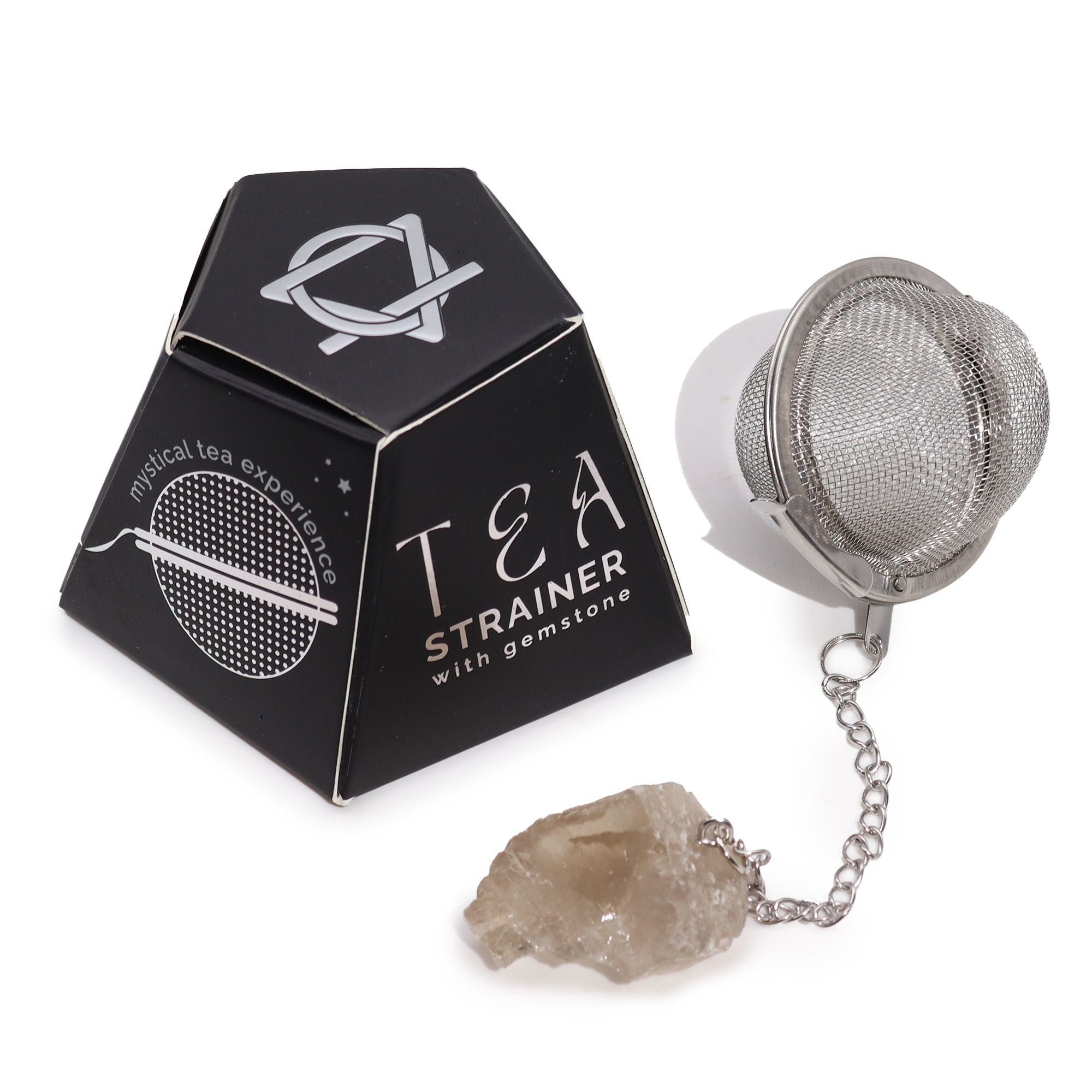Infusor de Té con Piedra Preciosa Natural y Cadena ( 12 modelos diferentes )