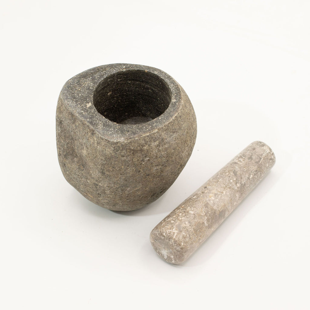 Mortero y Maja de Piedra Natural o Madera de Teca ( 6 modelos )