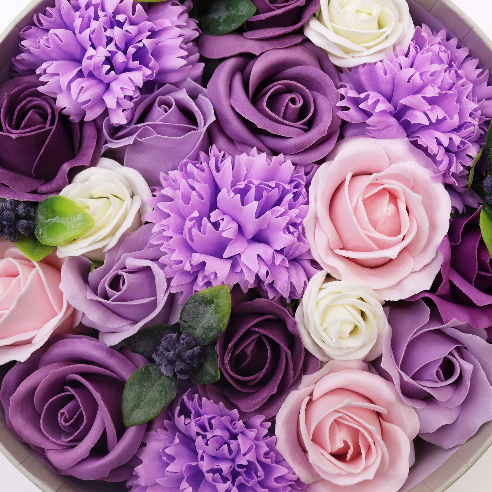 Flores de Jabón Celebraciones y Festejos -  Caja Redonda ( 6 modelos diferentes )