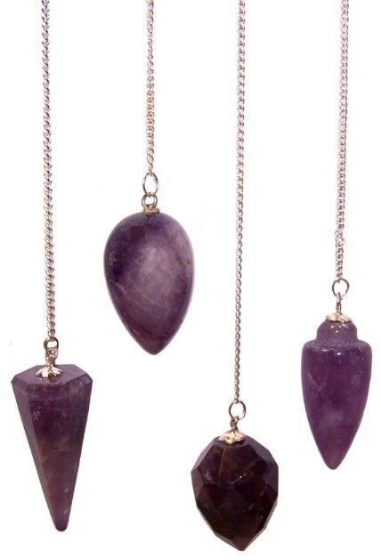 Péndulo de Piedras Preciosas con Cadena ( 16 modelos )