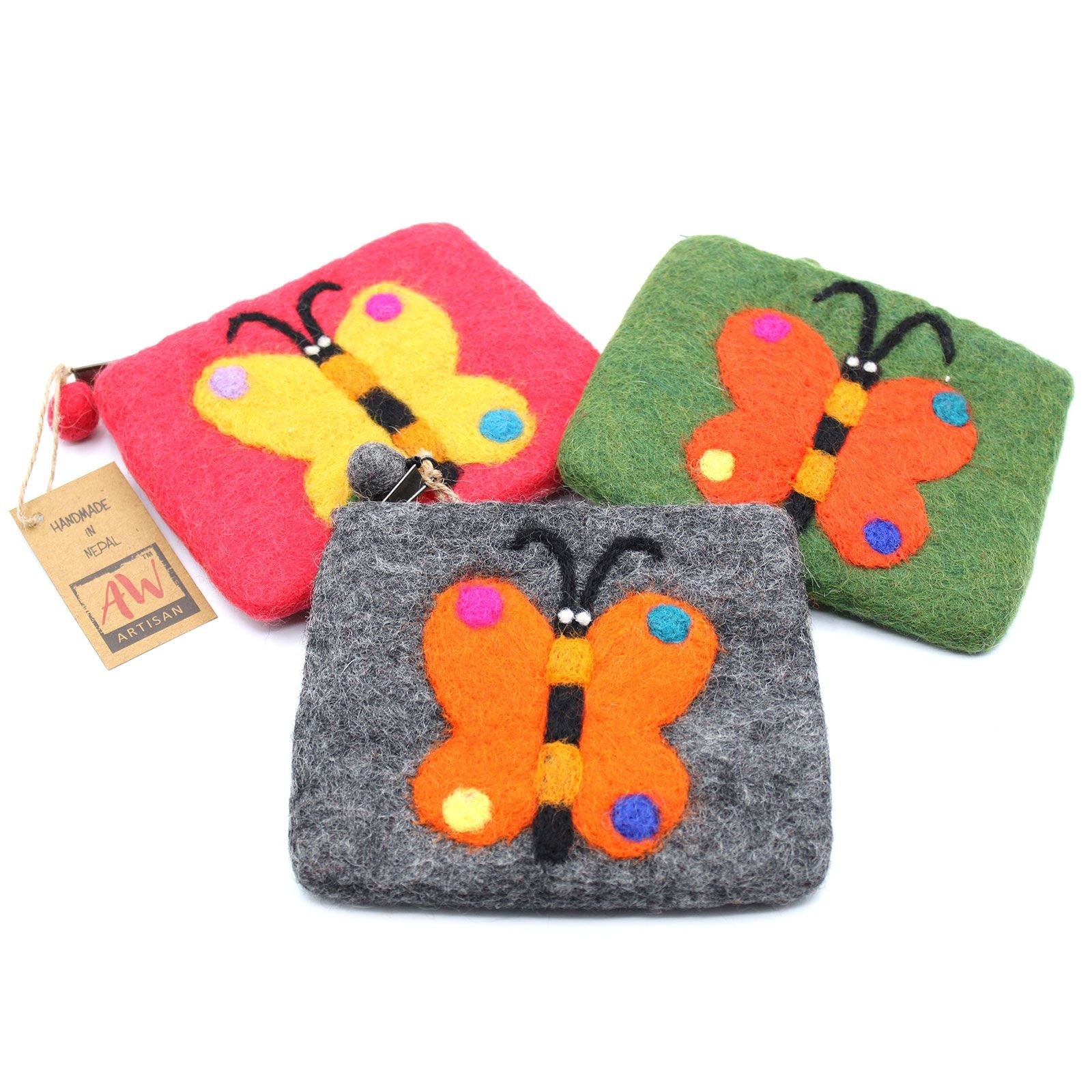 Bolsos y Estuches (15cm-12cm) de Fieltro Natural ( 20 modelos )