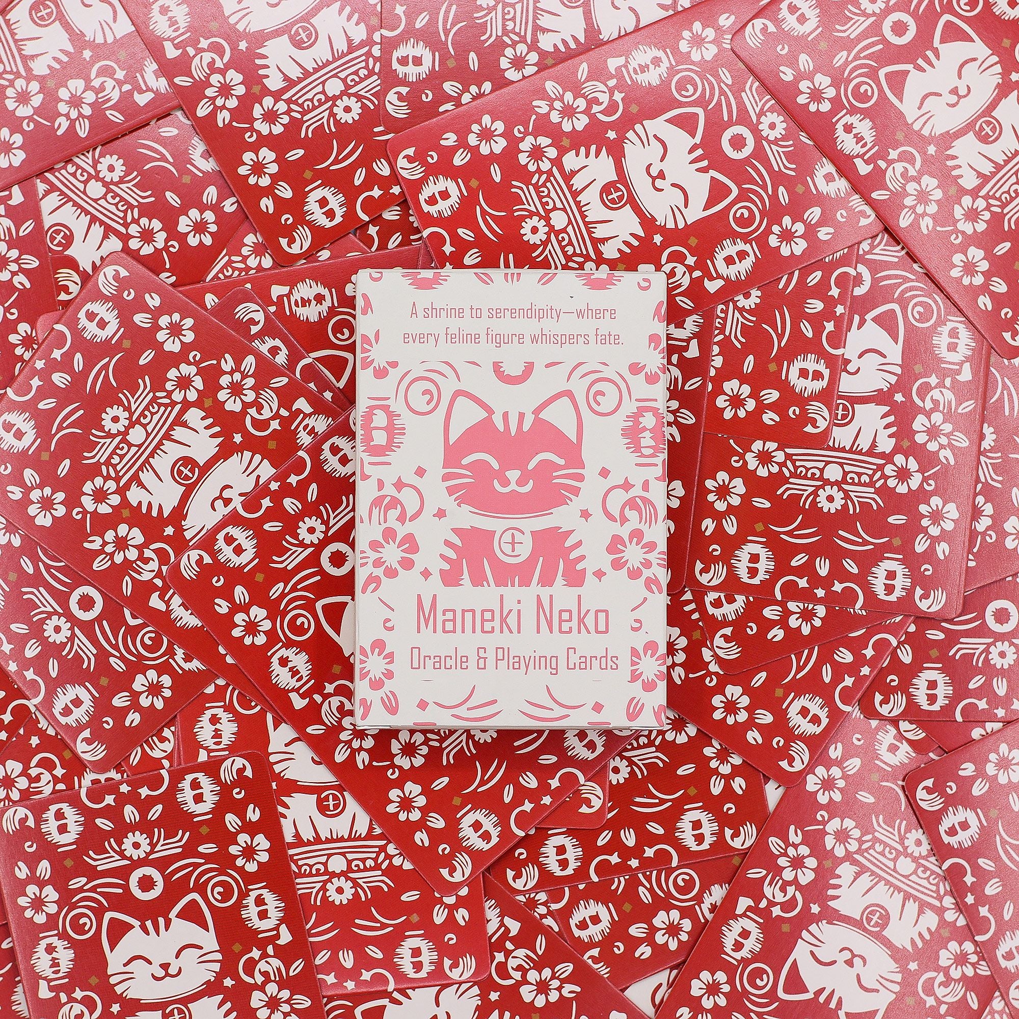 Gatos de la Fortuna Cartas de Juego y de Oráculo - Baraja Maneki Neko