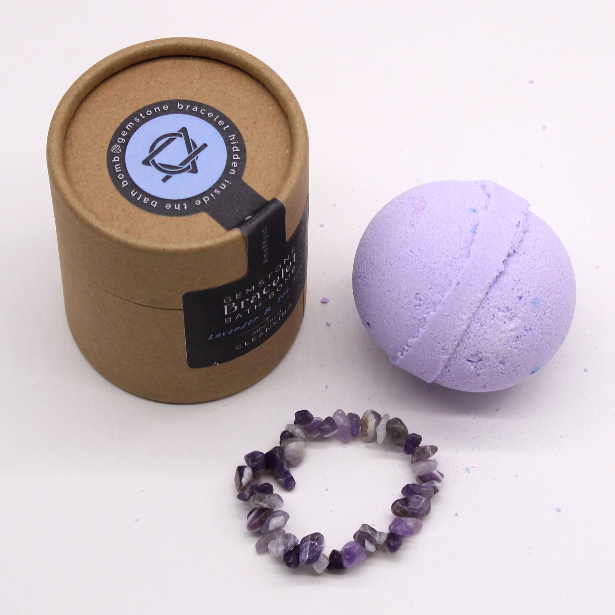 Bomba de baño con pulsera de gemas ( 6 variantes )