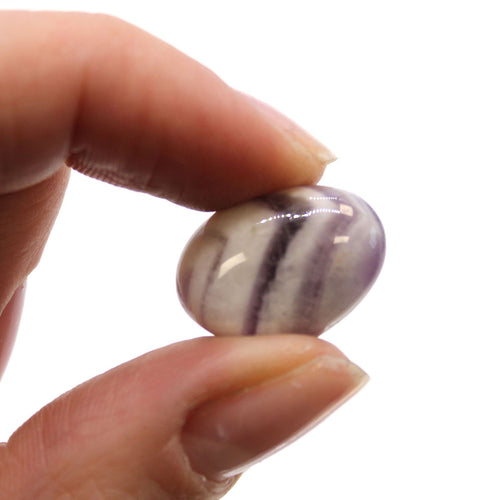 24x Pequeñas piedras africanas - Amatista - Chevron