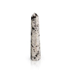 Piedra preciosa de punta obelisco de seis caras, aprox. 17 cm - piedra luna arcoíris
