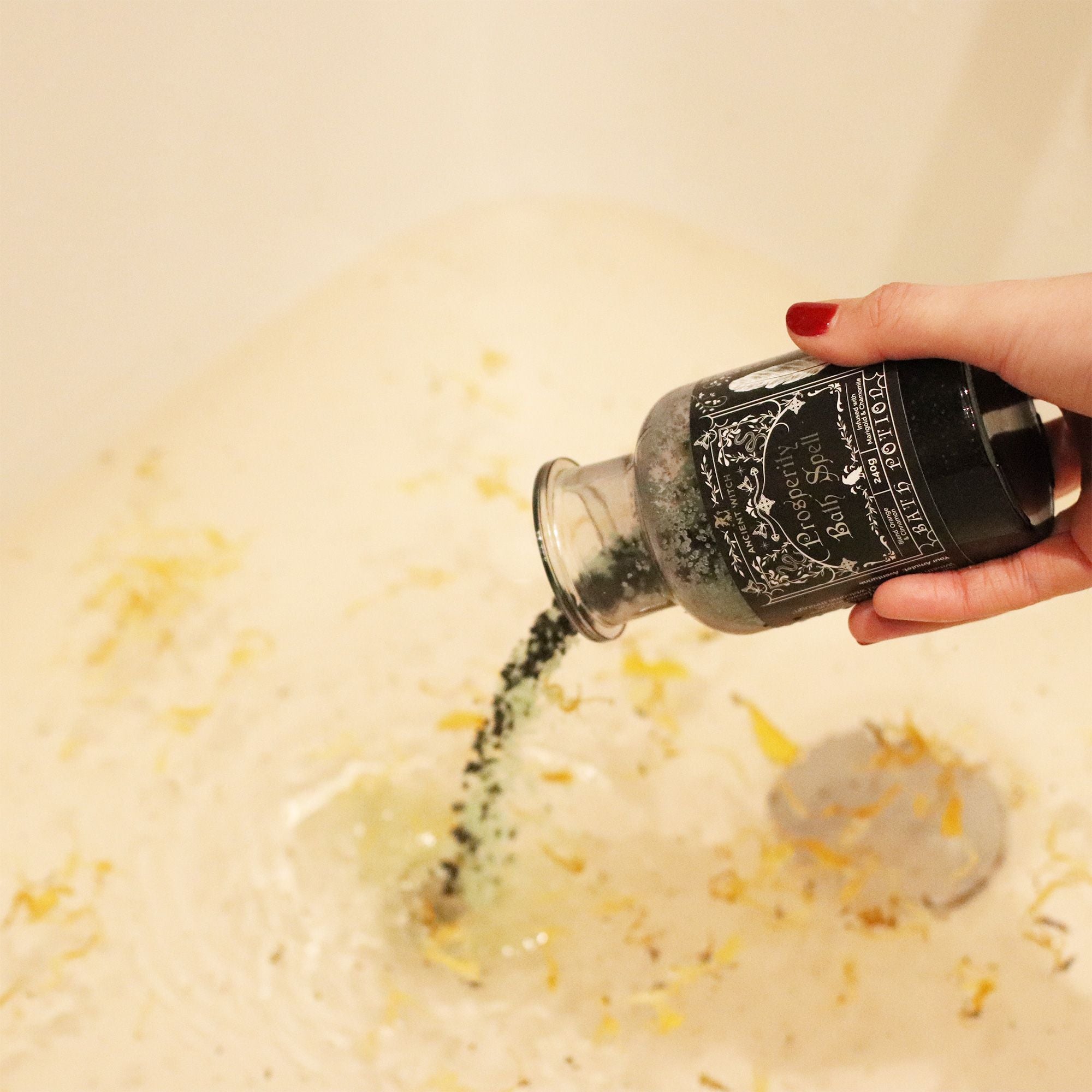 Poción Antiguo Hechizo de Baño de Bruja y Amuleto de Cristal ( 5 variantes )