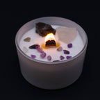 Vela de Chakra con Cristales Naturales ( 8 modelos )