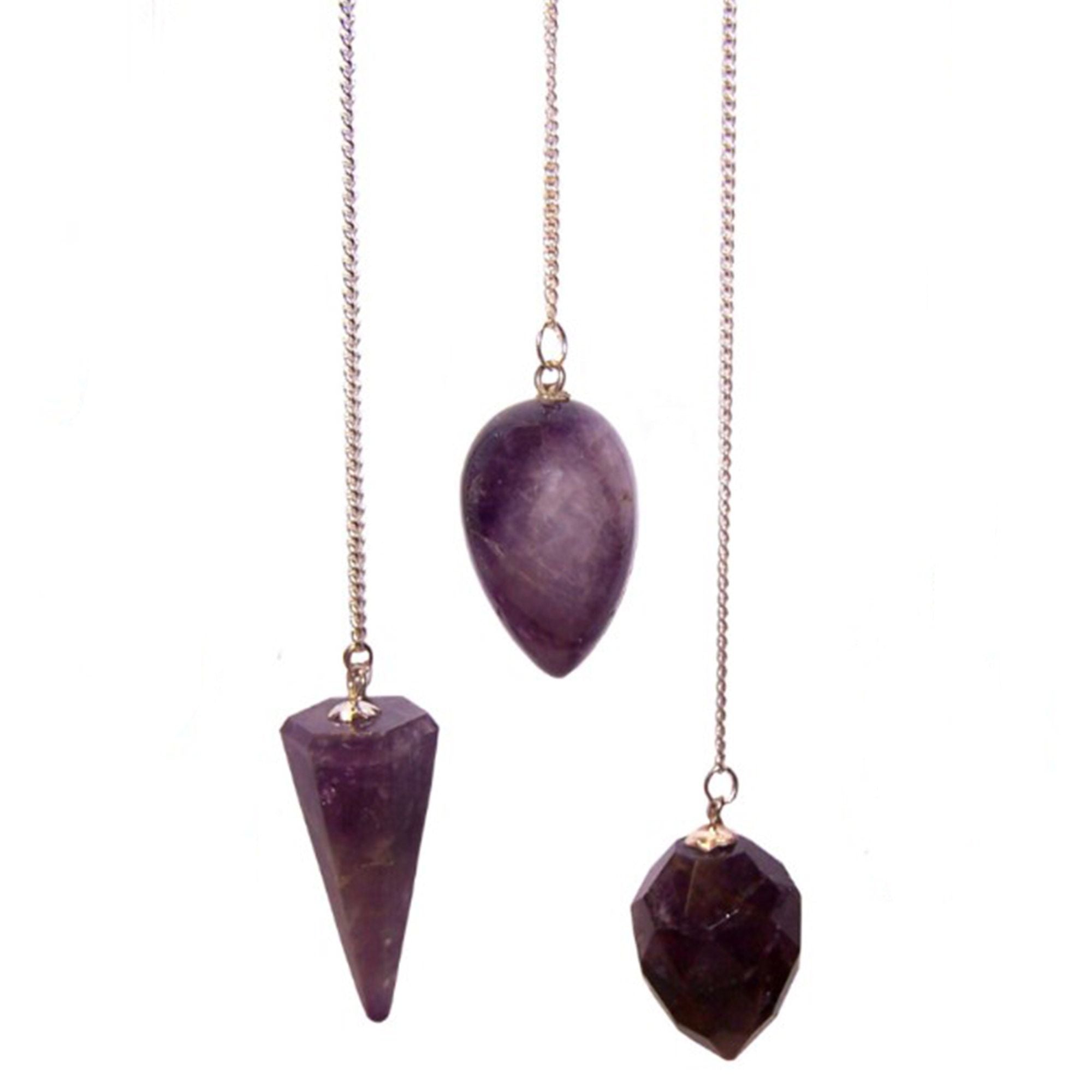Péndulo de Piedras Preciosas con Cadena ( 16 modelos )