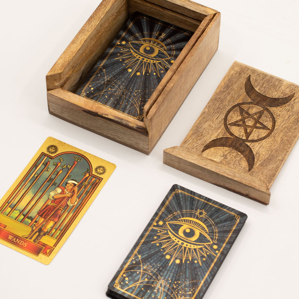 Caja de Tarot de Madera con Compartimentos ( 12 fabulosos modelos diferentes )