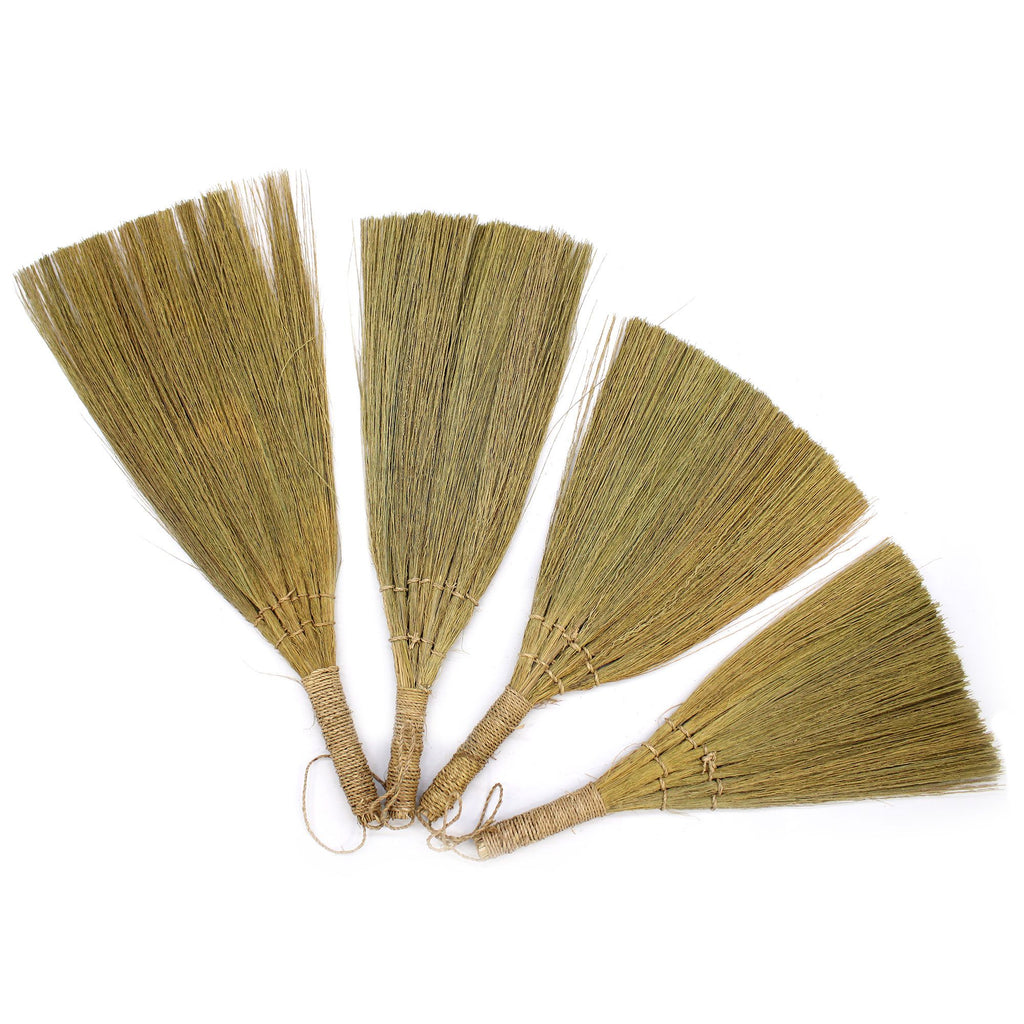 Set 4 - Escoba Ritual de Pampas - Natural tamaños Mixtos
