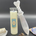 Cuchillo Ritual Selenite Lrg - Espiral (25cm)