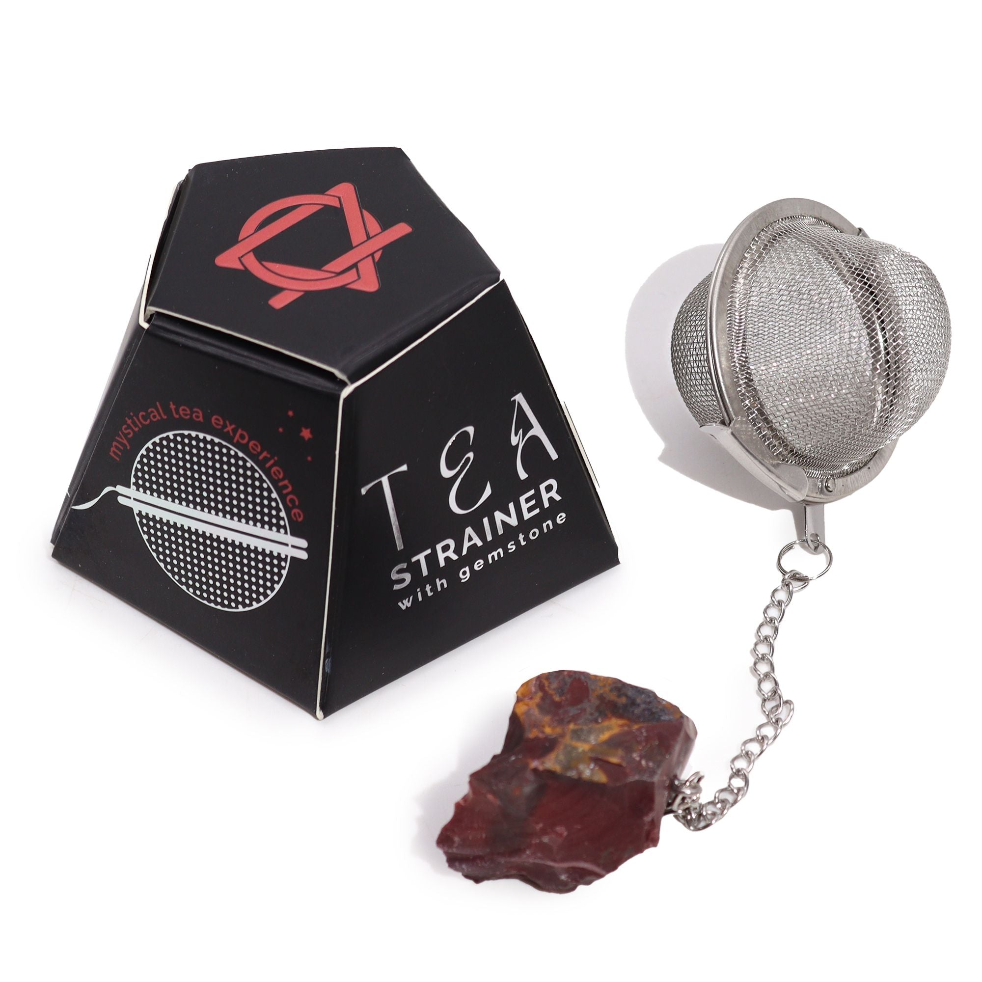 Infusor de Té con Piedra Preciosa Natural y Cadena ( 12 modelos diferentes )