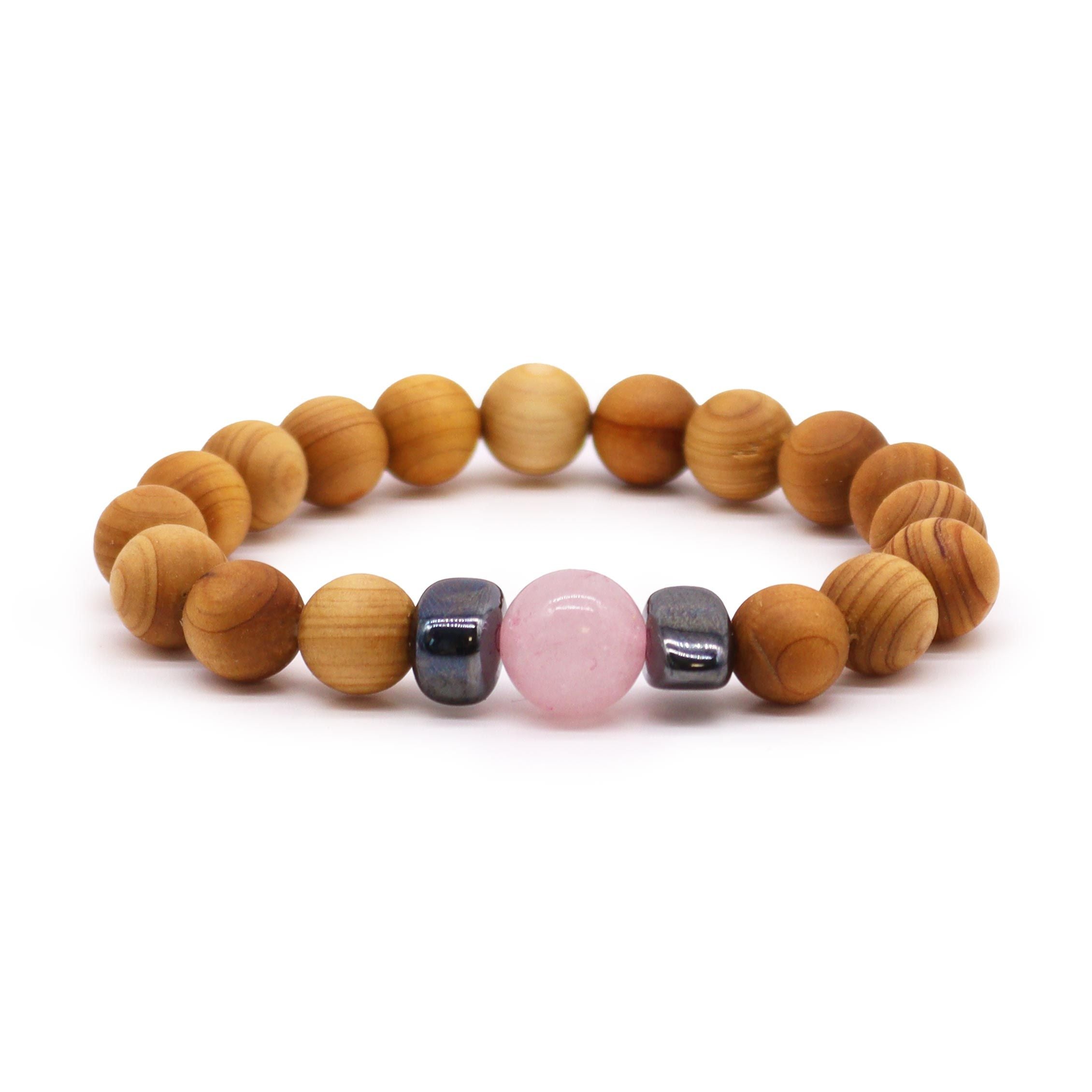 Pulsera de Cedro y Piedras- Chakras ( 8 modelos )