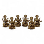 Dioses en miniatura de latón - Sarswati (22gms)  - 34mm