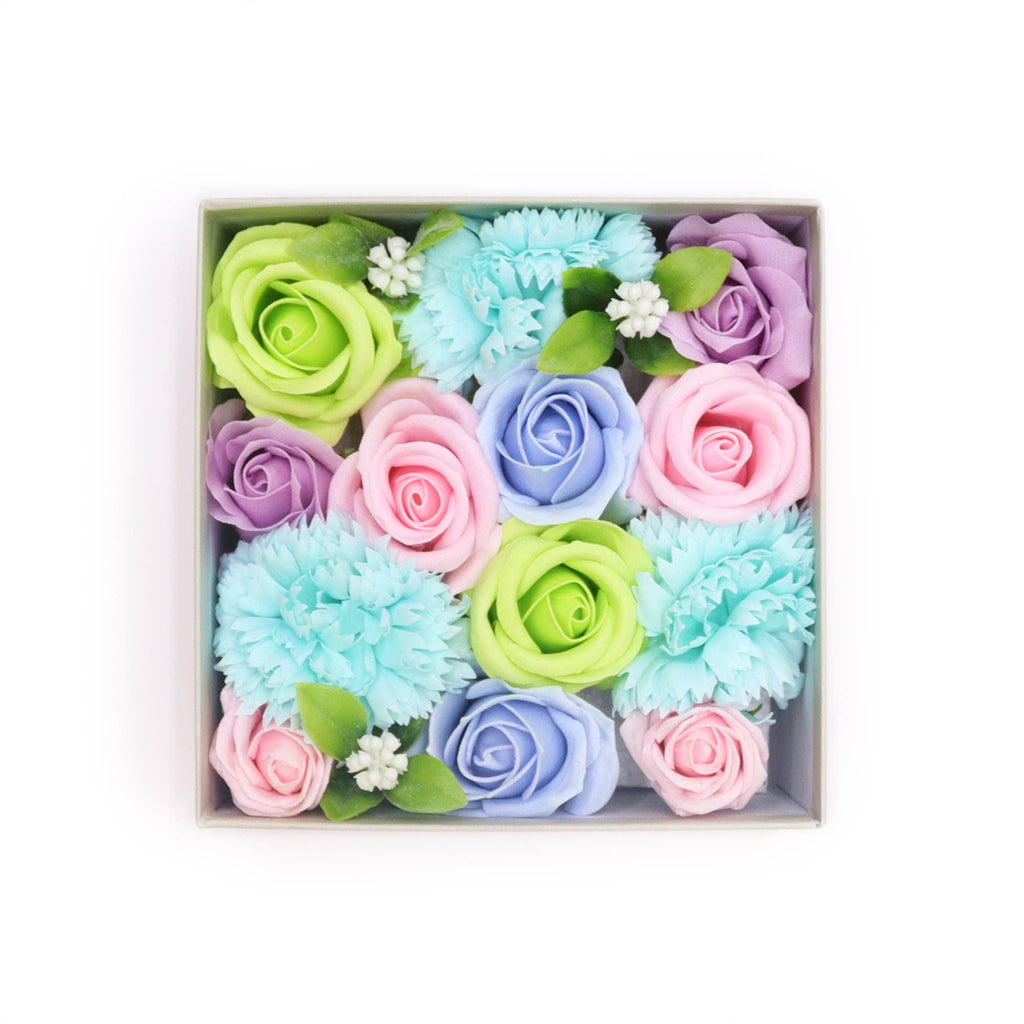 Flores de Jabón Celebraciones y Festejos - Caja Cuadrada ( 5 modelos )